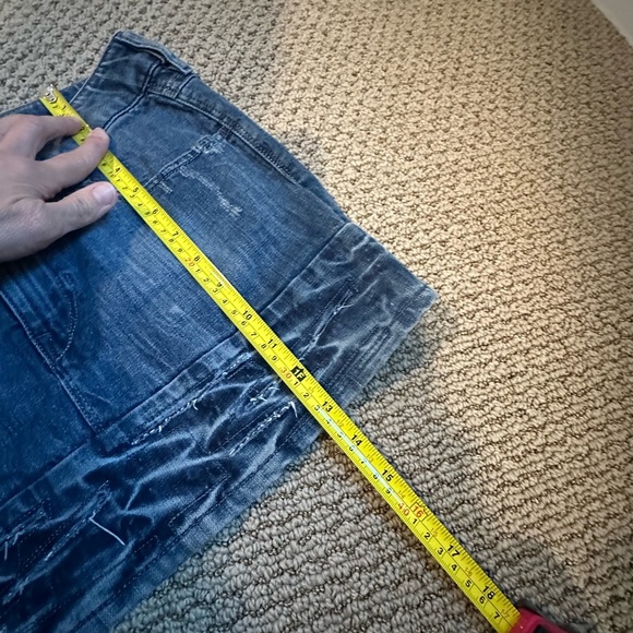 Diesel Mini Denim Skirt Size 27 low rise Grunge Indie Baddie small medium A144 - Picture 4 of 7